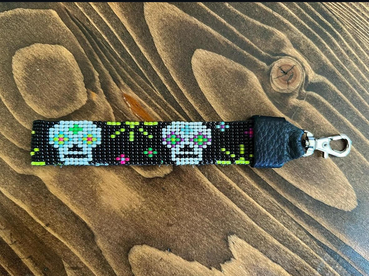 Sugar Skull Wrist Lanyard