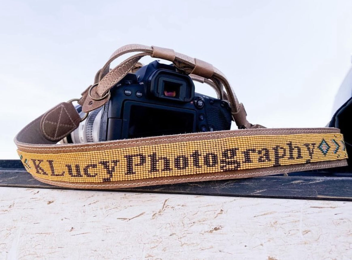 Custom Beaded Camera Strap