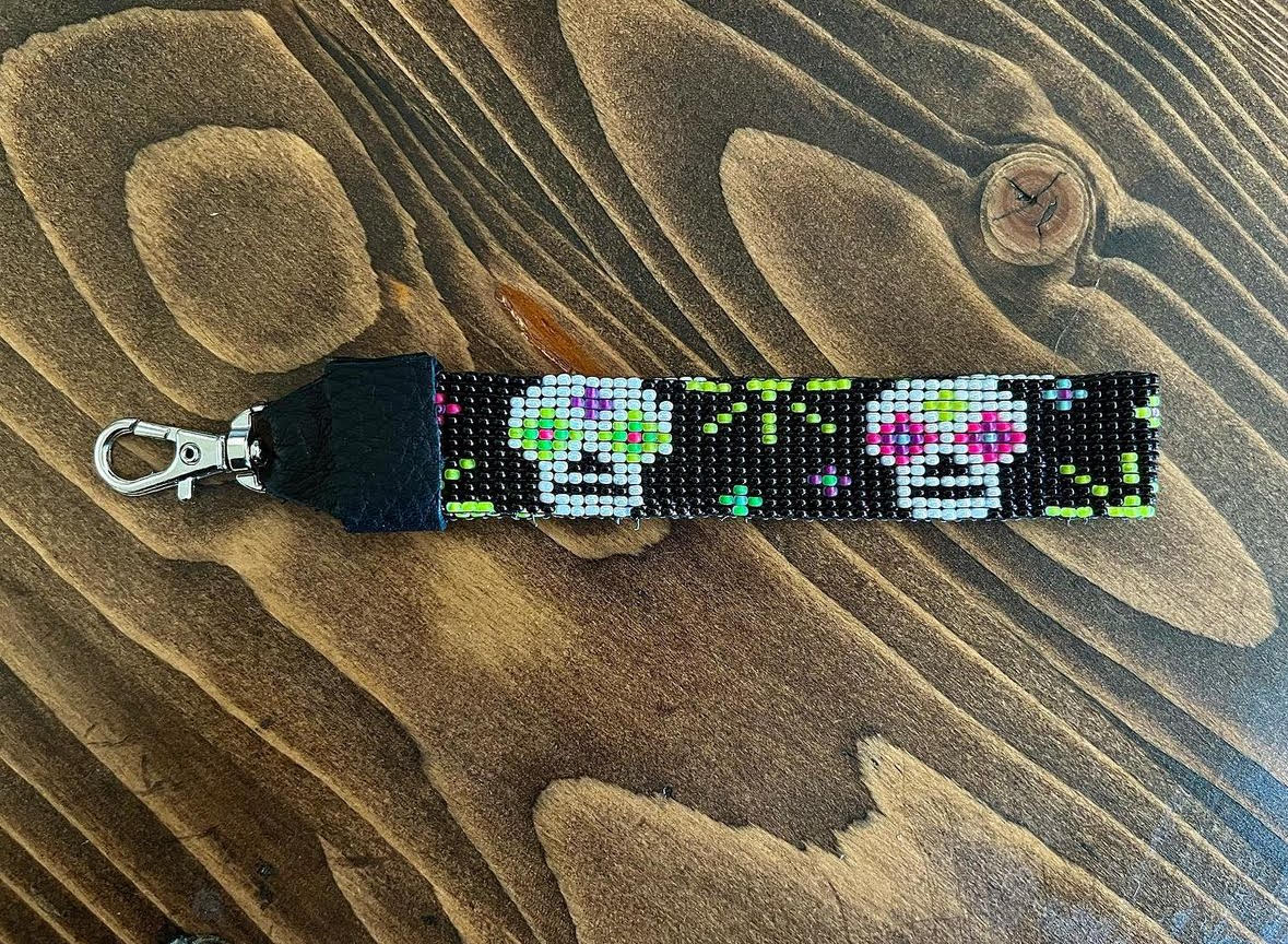 Sugar Skull Wrist Lanyard