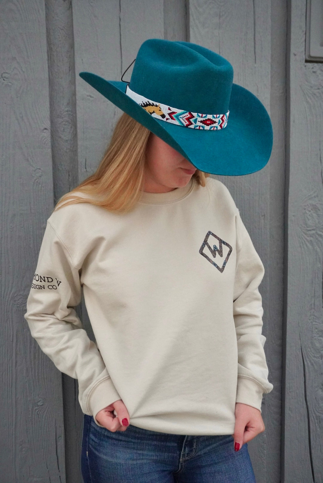 The Tan Tooled Brand Crewneck