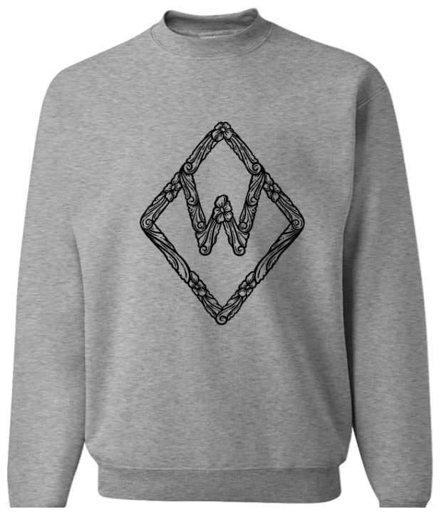 Grey Tooled Brand Crewneck