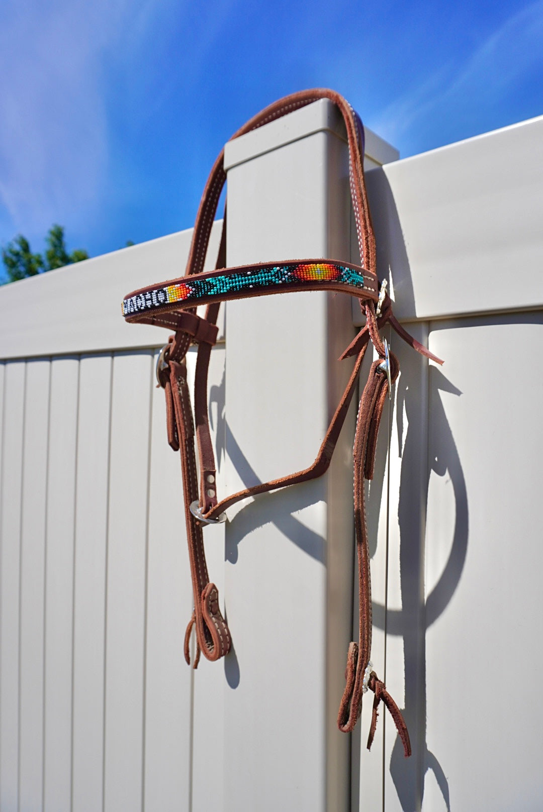 Custom Beaded Browband Headstall